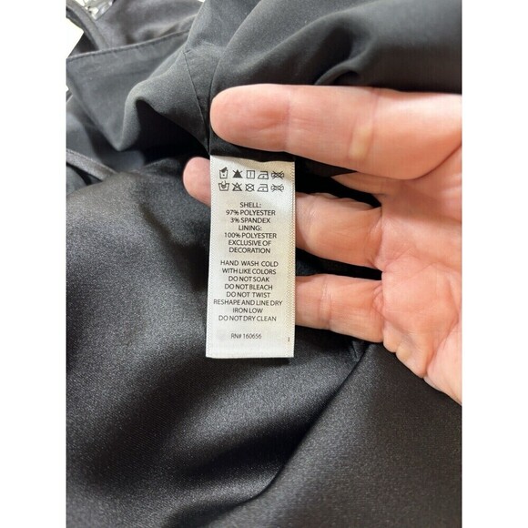 NWT Bailey / 44 Fringe Top Black Small Adjustable Straps - Picture 8 of 9